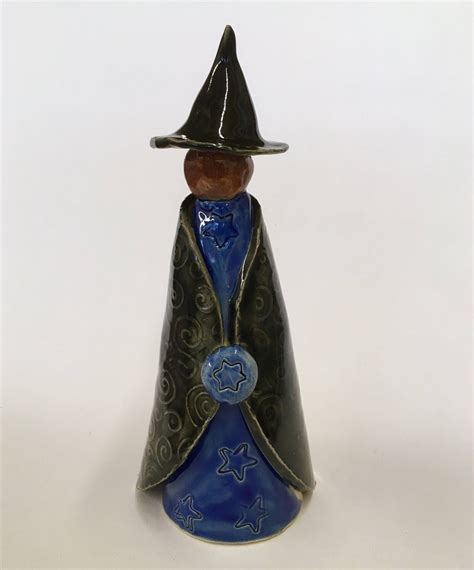 Witch Pottery Figurine 